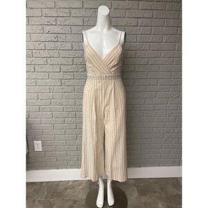 Altar’d State Women Striped Cropped Jumpsuit Size S NWT